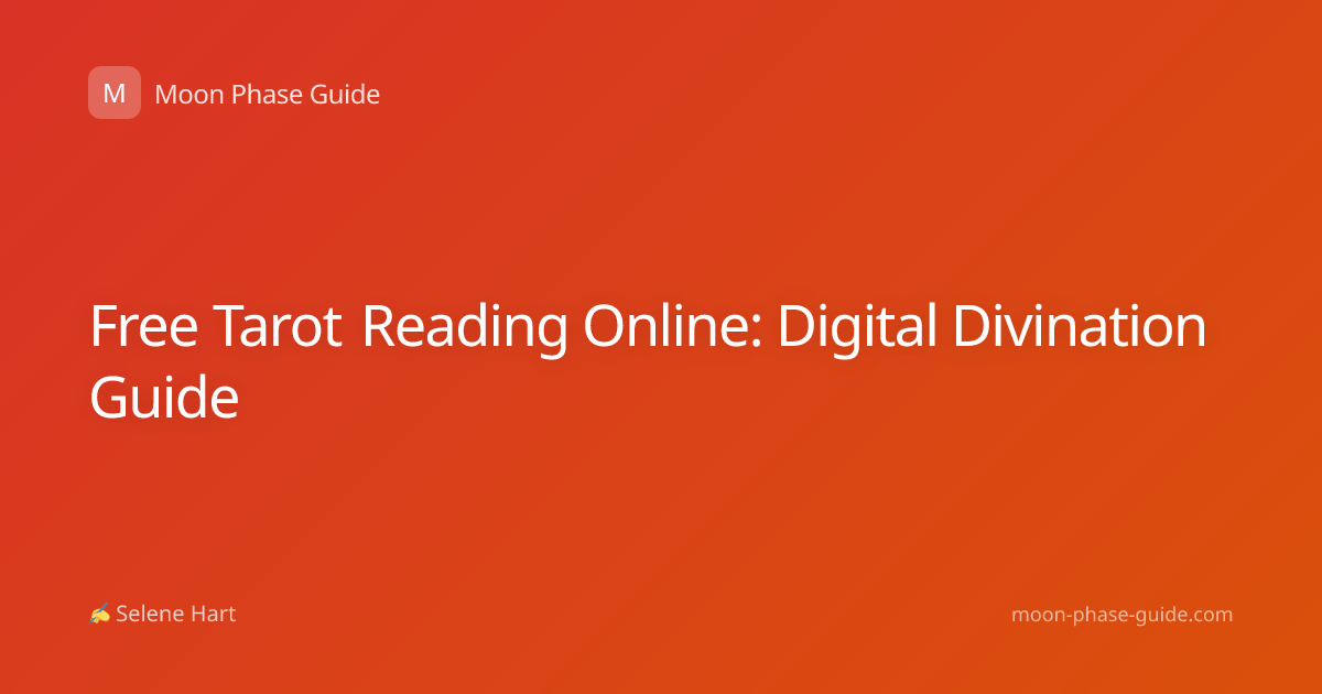 Free Tarot Reading Online: Digital Divination Guide