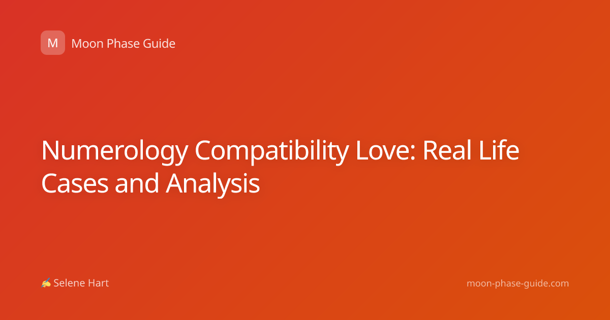 Numerology Compatibility Love: Real Life Cases and Analysis