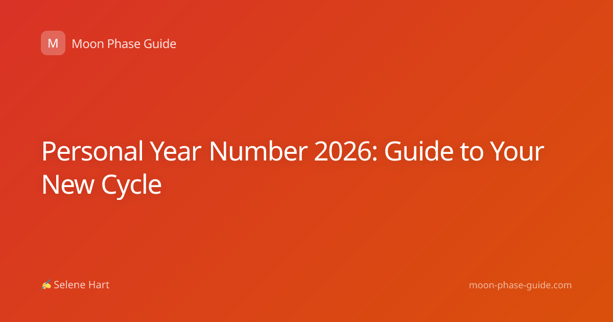 Personal Year Number 2026: Guide to Your New Cycle