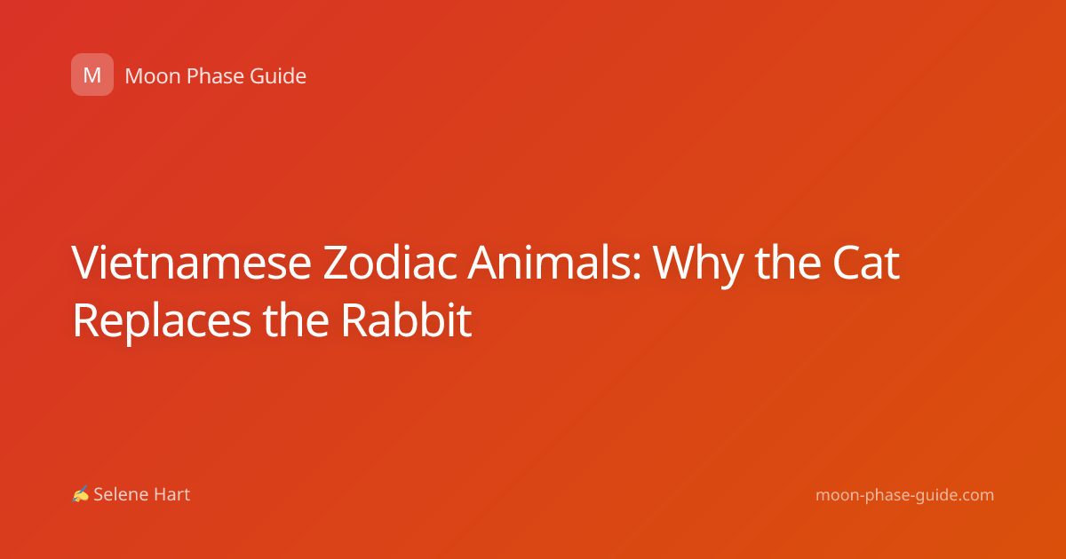 Vietnamese Zodiac Animals: Why the Cat Replaces the Rabbit